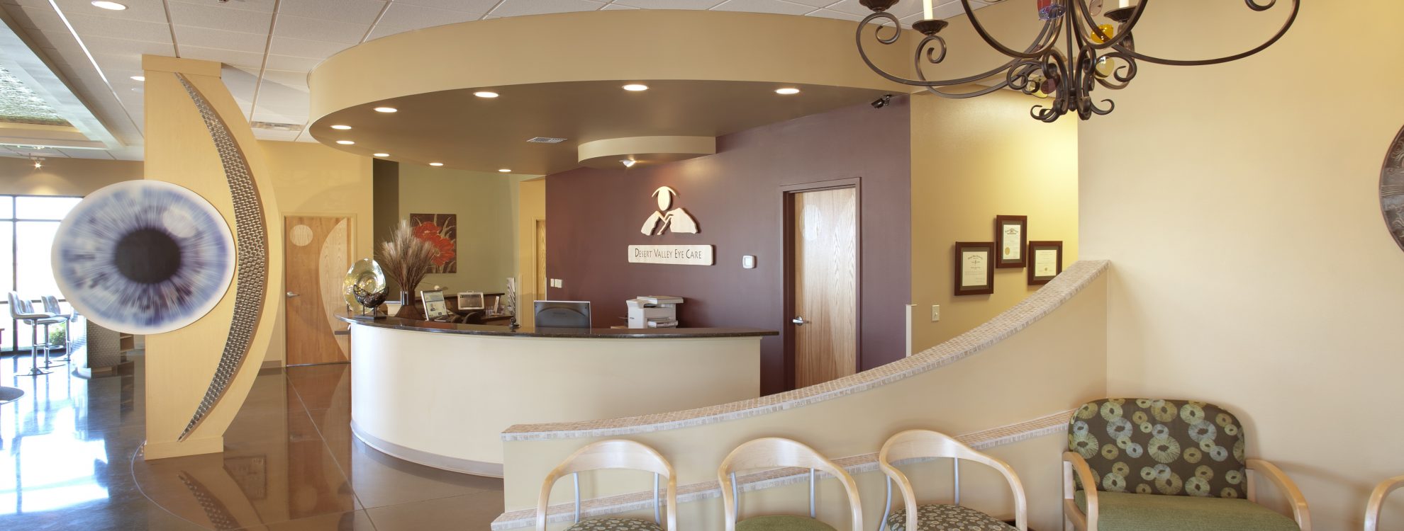The front lobby at Desert Valley Eye Care